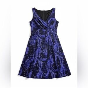 Jones Wear Purple & Black Sleeveless Dress – Size 8